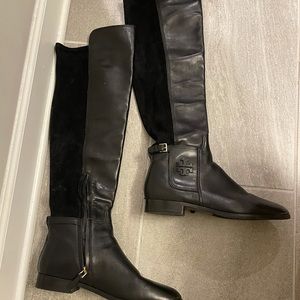 Tory Burch black riding boots